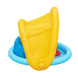 Bestway Kids Pool 115x89x76cm Inflatable Play Swimming Pools w/ Canopy 31L - Side View
