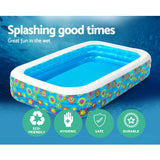 Bestway Kids Pool 305x183x56cm Inflatable Above Ground Swimming Pools 1161L - Side View