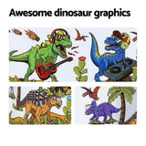 Bestway Kids Pool 183x38cm Round Above Ground Rigid Swimming Pools Dinosaur 946L - 45-Degree Angle