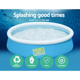 Bestway Kids Pool 152x38cm Round Inflatable Above Ground Swimming Pools 477L - Side View