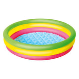 Bestway Inflatable Kids Splash Pool - Fun Above Ground Water Play 102x102x25cm - Side View