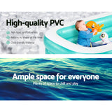 Bestway Kids Pool 200x146x48cm Inflatable Above Ground Swimming Pools 450L - 45-Degree Angle