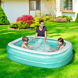 Bestway Kids Pool 200x146x48cm Inflatable Above Ground Swimming Pools 450L - Low Angle