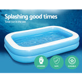 Bestway Kids Pool 262x175x51cm Inflatable Above Ground Swimming Pools 778L - 45-Degree Angle
