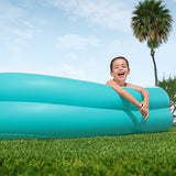 Bestway Inflatable Family Pool for Kids with Removable Center Console and Cup Holders - 218x218x48cm