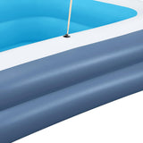 Bestway Kids Inflatable Pool Above Ground Splash Pool with Sunshade 254x178cm - Rear View