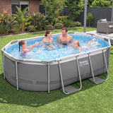 Bestway Swimming Pools 305cm x 200cm x 84cm Steel Above Ground Backyard Pool Set - Extra Image