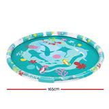 Bestway Marine-Themed Inflatable Splash Pad Pool with Sprinkler for Kids - 165cm - Front View