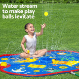 Bestway Kids Splash Pad Pool Sprinkler Spray Play Mat Water Fun Toys 170cm x140cm - Top-Down View