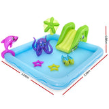 Bestway Kids Pool 239x206x86cm Inflatable Above Ground Swimming Play Pools 308L - Front View