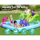 Bestway Kids Pool 239x206x86cm Inflatable Above Ground Swimming Play Pools 308L - Top-Down View
