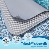 Bestway 457cm Swimming Pool Inflatable Above Ground Round Pools w/ Filter Pump - Close-Up Angle