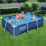 Bestway Swimming Pool 259x170x61cm Steel Frame Above Ground Pools 2300L - Close-Up Angle