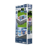 Bestway Swimming Pool 282x196x84cm Steel Frame Above Ground Pools Filter Pump 3662L - Side View