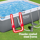 Bestway Swimming Pool 282x196x84cm Steel Frame Above Ground Pools Filter Pump 3662L - 45-Degree Angle