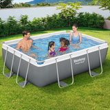 Bestway Swimming Pool 282x196x84cm Steel Frame Above Ground Pools Filter Pump 3662L - Close-Up Angle