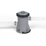 Bestway Swimming Pool 400x211x81cm Steel Frame Above Ground Pools w/ Filter Pump 5700L - Front View