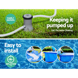 Bestway Swimming Pool 400x211x81cm Steel Frame Above Ground Pools w/ Filter Pump 5700L - Rear View