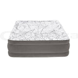 Bestway Air Mattress Queen Inflatable Bed 46cm Airbed Decorated Surface Grey - Side View