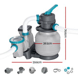 Bestway Pool Pump Sand Filter 1500GPH 5678L/H Pools Flowclear™ Filters - Side View
