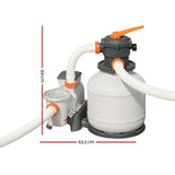 Bestway Pool Pump Sand Filter 2200GPH 8327L/H Pools Flowclear Filters - Front View
