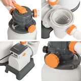 Bestway Pool Pump Sand Filter 2200GPH 8327L/H Pools Flowclear Filters - Side View