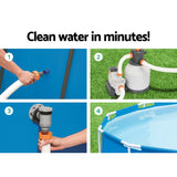 Bestway Pool Pump Sand Filter 2200GPH 8327L/H Pools Flowclear Filters - Top-Down View