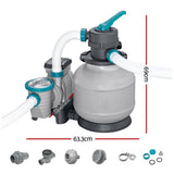 Bestway Pool Pump Sand Filter 2200GPH 8327L/H Pools Flowclear Filters - Side View