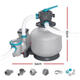 Bestway Pool Pump Sand Filter 3000GPH 11355L/H Pools Flowclear™ Filters - Side View