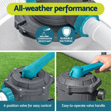Bestway Pool Pump Sand Filter 3000GPH 11355L/H Pools Flowclear™ Filters - Low Angle
