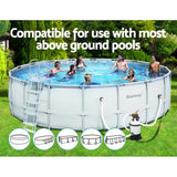 Bestway Pool Pump Sand Filter 800GPH 3028L/H Pools Flowclear Filters - Close-Up Angle