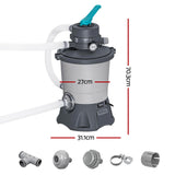 Bestway Pool Pump Sand Filter 800GPH 3028L/H Pools Flowclear Filters - Side View