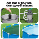 Bestway Pool Pump Sand Filter 800GPH 3028L/H Pools Flowclear Filters - Rear View
