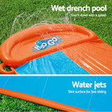 Bestway Water Slide Kids Slip 488cm Dual Slides Inflatable Splash Pad - 45-Degree Angle