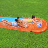 Bestway Water Slide Kids Slip 488cm Dual Slides Inflatable Splash Pad - Close-Up Angle