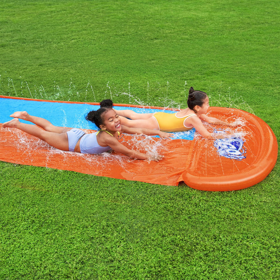 Bestway Water Slide Kids Slip 488cm Dual Slides Inflatable Splash Pad, image 7