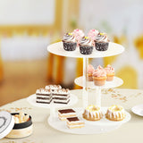 5-Star Chef Cake Stand 5 Tiers Acrylic Holder Display Round Clear Wedding Party - Close-Up Angle