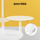5-Star Chef Cake Stand 5 Tiers Acrylic Holder Display Round Clear Wedding Party - Rear View