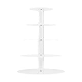 5-Star Chef Cake Stand 5 Tiers Acrylic Holder Display Round Clear Wedding Party - Side View