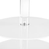 5-Star Chef Cake Stand 5 Tiers Acrylic Holder Display Round Clear Wedding Party - Top-Down View