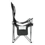 Weisshorn Camping Folding Chair Portable Outdoor Hiking Fishing Picnic Grey 2pcs - Top-Down View