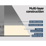 Weisshorn Self Inflating Mattress Camping Sleeping Mat Air Bed Pad Single Grey, image 5