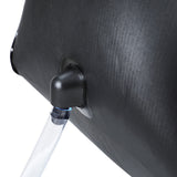Weisshorn Camping Shower Bag 40L Black - Top-Down View