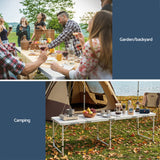 Weisshorn Folding Camping Table 240CM Portable Outdoor Picnic BBQ Aluminium Desk - Extra Image