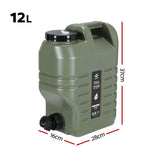 Weisshorn12L Water Container Jerry Can Bucket Camping Outdoor Storage Tank - Front View