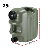 Weisshorn 25L Water Container Jerry Can Bucket Camping Outdoor Storage Tank - Front View