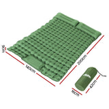Weisshorn Self Inflating Mattress Camping Sleeping Mat Air Bed Pad Double Pillow - Side View