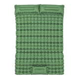 Weisshorn Self Inflating Mattress Camping Sleeping Mat Air Bed Pad Double Pillow - Top-Down View