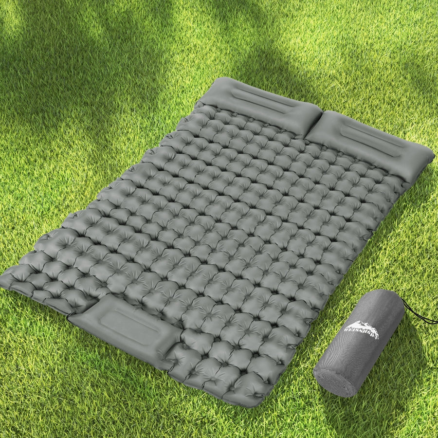 Weisshorn Self Inflating Mattress Camping Sleeping Mat Air Bed Double Pillow Bag, image 7