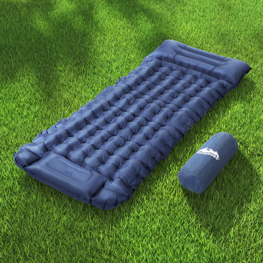 Weisshorn Self Inflating Mattress Camping Sleeping Mat Air Bed Single Pillow Bag, image 7